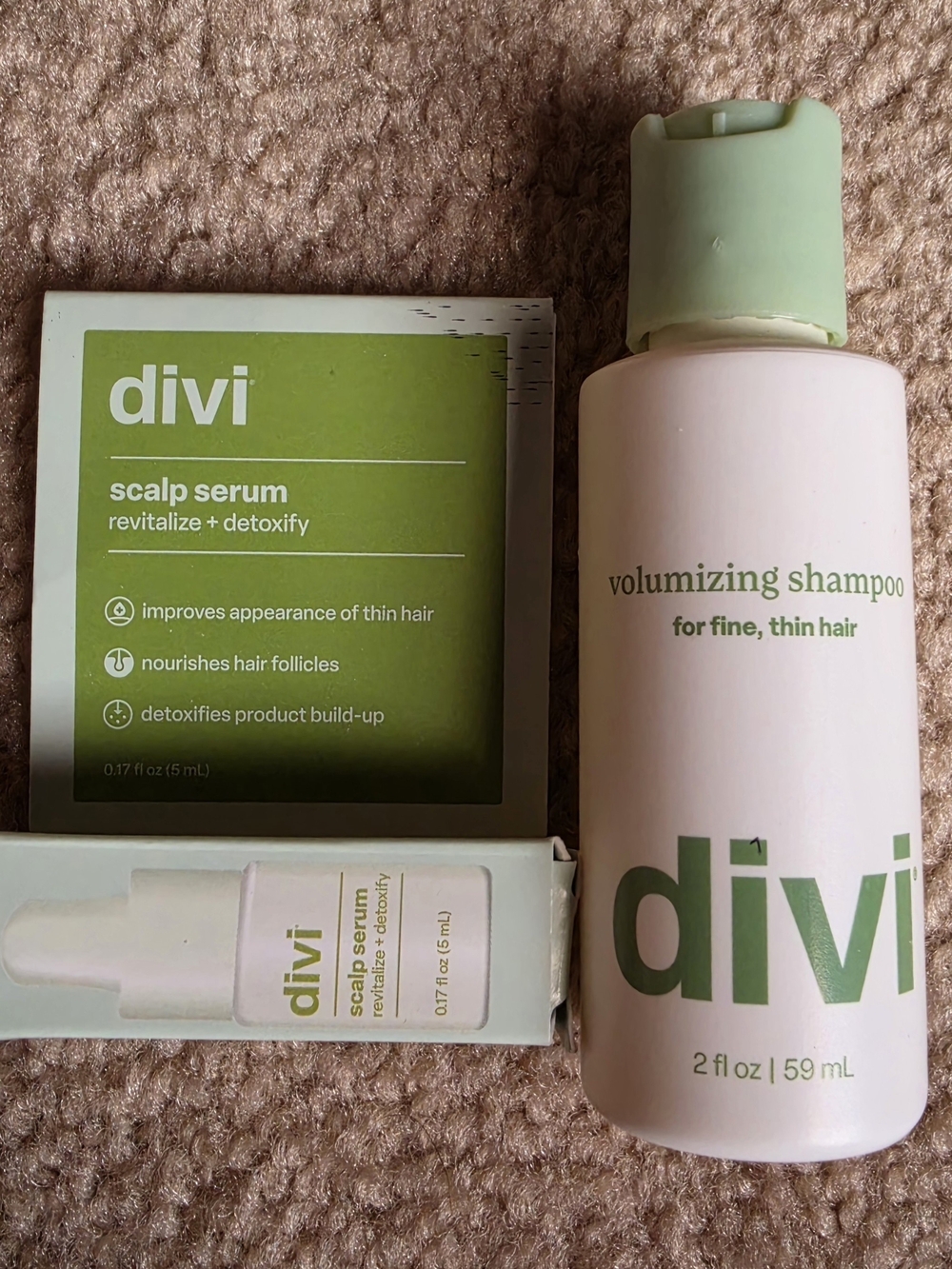 divi 2-piece Volumizing Shampoo & Scalp Serum $20 NWT